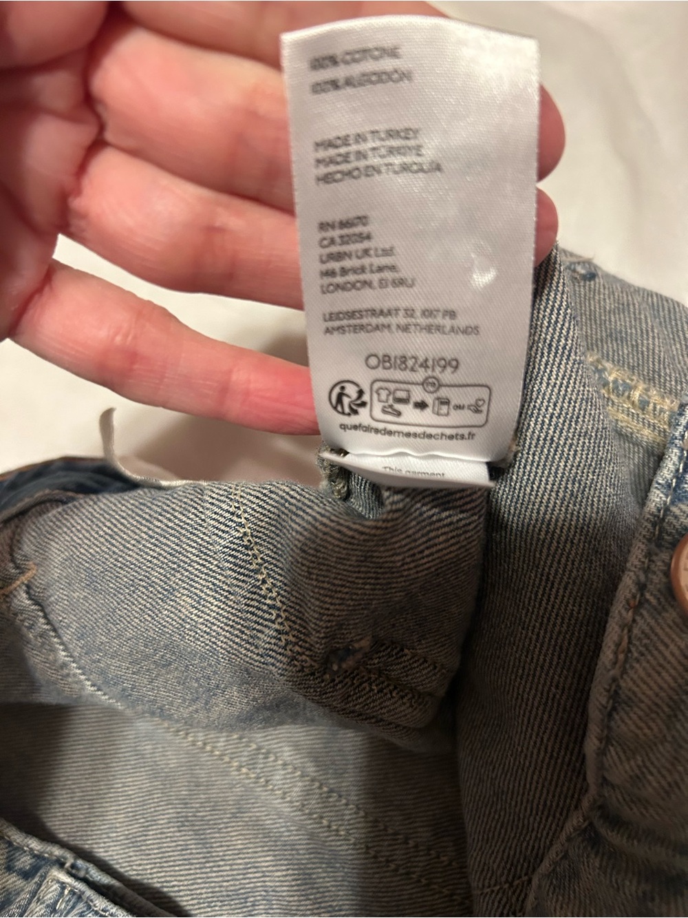 We The Free Palmer Wide Leg Jeans In The Shadows Gray -size 30 - Picture 15 of 16